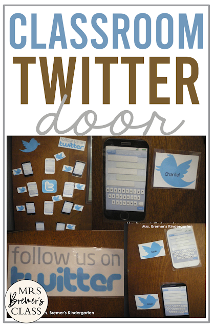 Classroom Twitter Door to display student messages