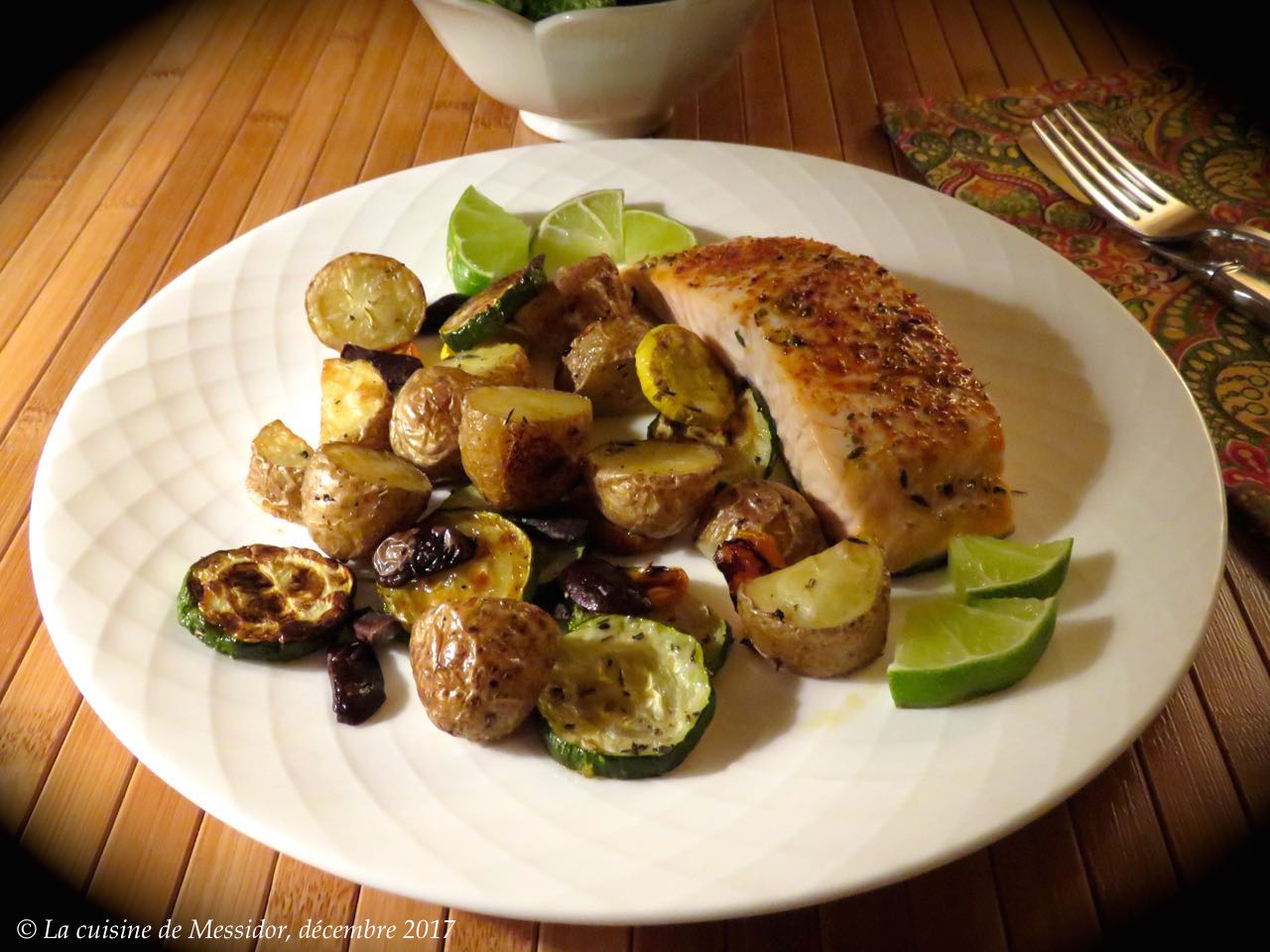La cuisine de Messidor: Pavés de saumon à la provençale La cuisine de Messidor: Pavés de saumon à la provençale