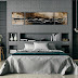 Quarto do casal: cinza e turquesa!