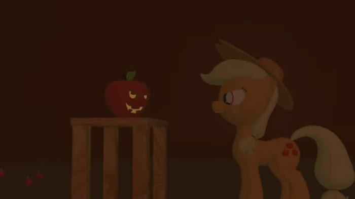 Carving Apple with Applejack-Bat