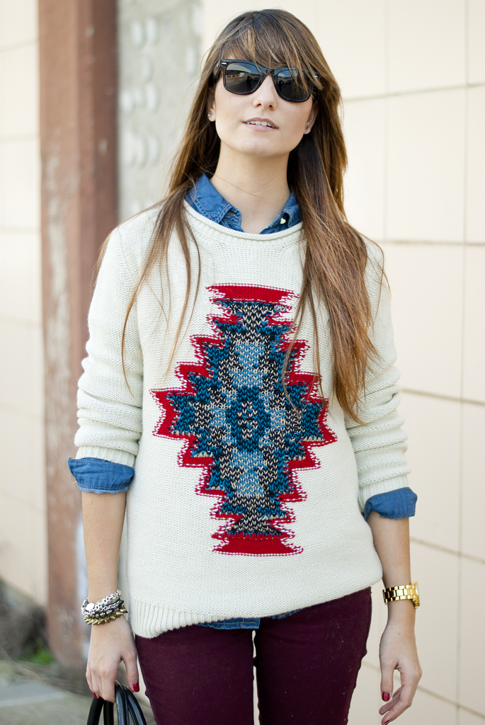 GREAT STYLING: ethnic sweater