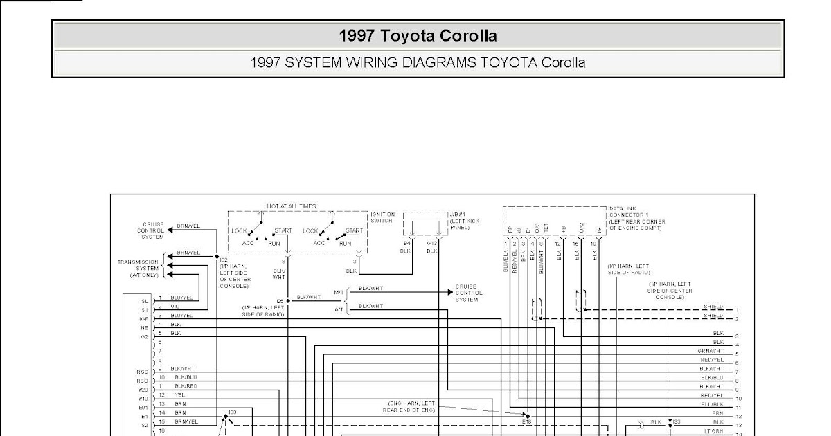 DDMP Automotriz: Diagrama Eléctrico Motor Toyota 4A-FE 1997