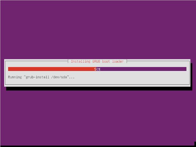 proses install grub boot  ubuntu server