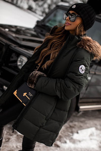 Trending: Black Parka Coats