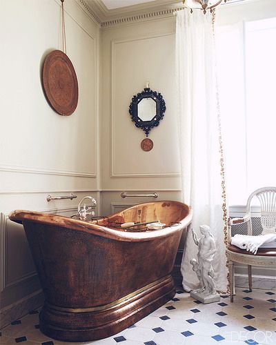 Eye For Design: The Old World Appeal Of Copper Bathtubs