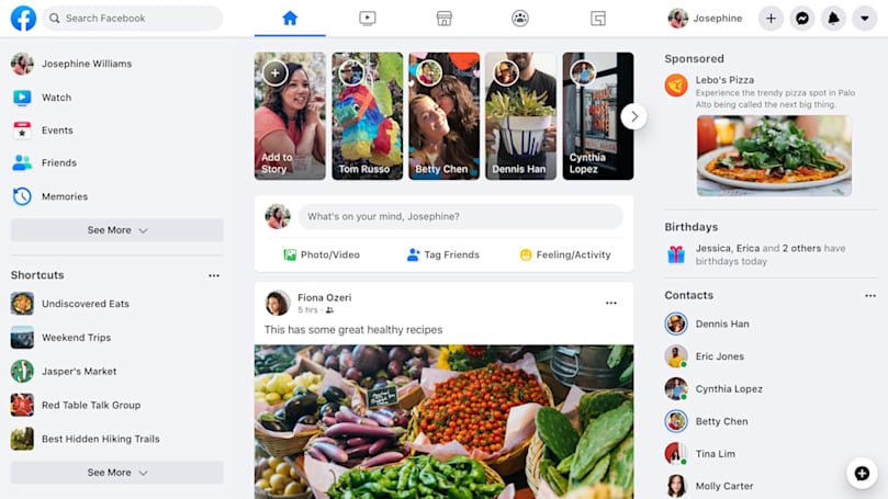 La nuova grafica di Facebook u00e8 disponibile per tutti