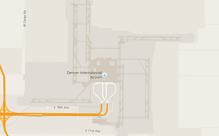 Bandara Denver Bentuknya Mirip Swastika