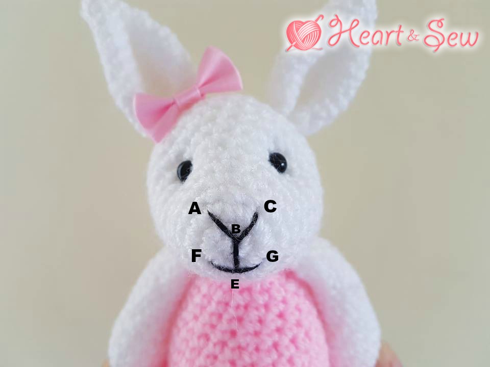 Heart & Sew Ballerina Bunny Free Crochet / Amigurumi Pattern