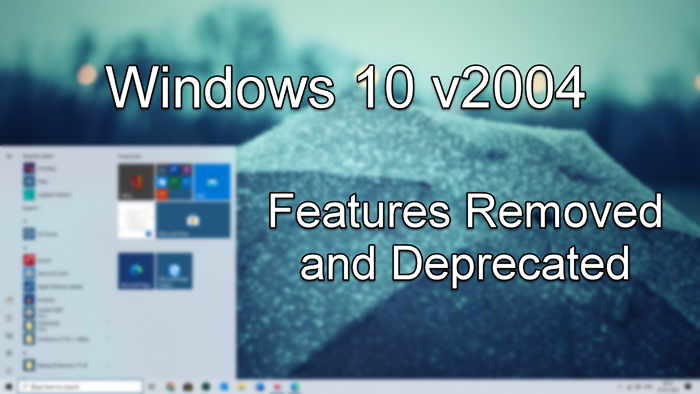 Funzionalità di Windows 10 rimosse obsolete