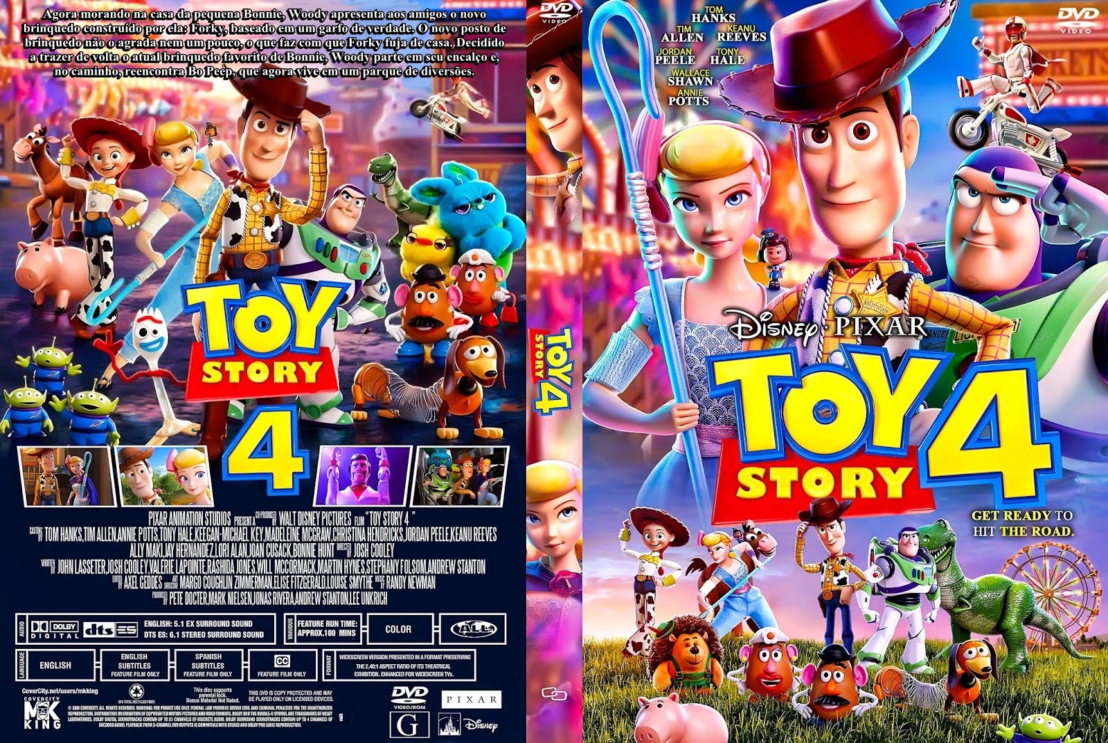 Baixar Capas DVD Grátis TOY STORY 4 CAPA DVD TOY STORY 4 DVD LABEL