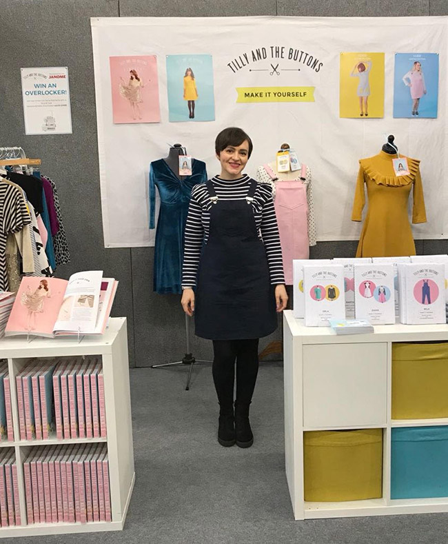 Tilly and the Buttons at the Knitting and Stitching show Olympia Feb/March 2018