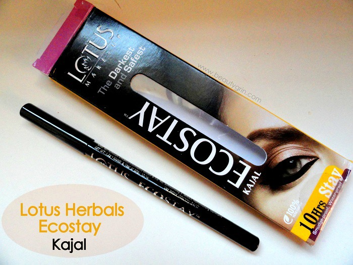 Lotus Herbals Ecostay Kajal Review Best Affodable Kajal In India Beauty Grin