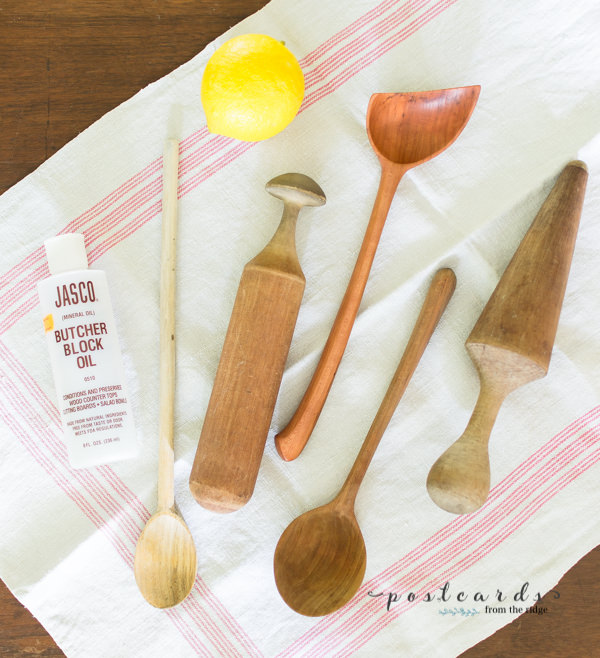 How to Clean and Care for Vintage Wooden Spoons and Utensils