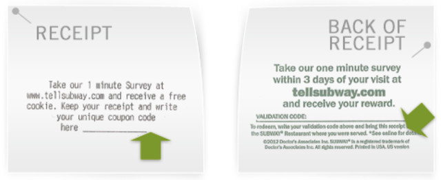 Subway Malaysia Customer Survey Feedback Form Online Free Cookie