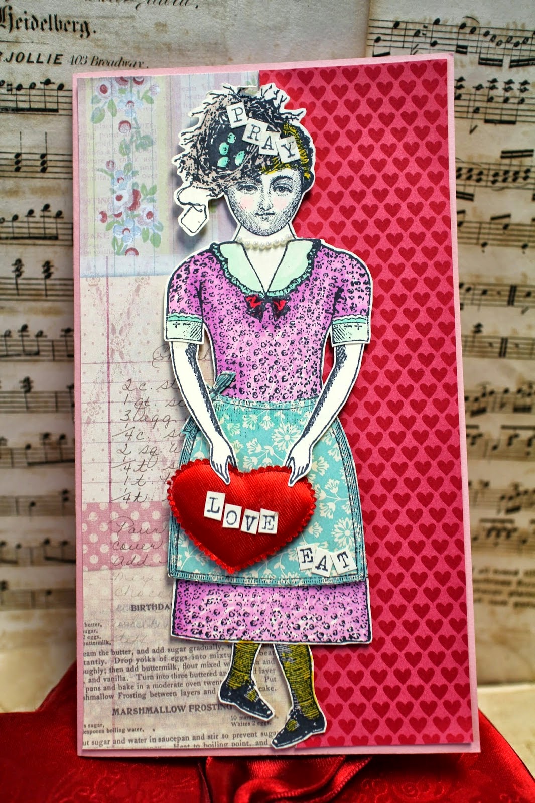 Valentine Doll Card