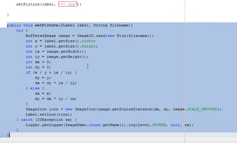 keep the image size in java swing ~ Thế Giới Giải Mã