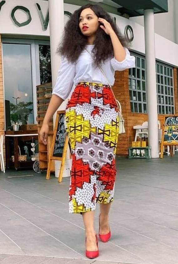 Long Ankara Skirts Styles Ankara Crop High Waist Long Skirt With