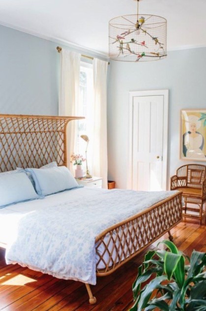 light blue aesthetic bedroom