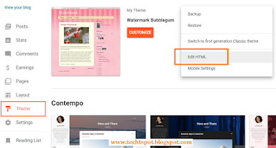 How to Hide blog posts on Blogger with Pictures 1