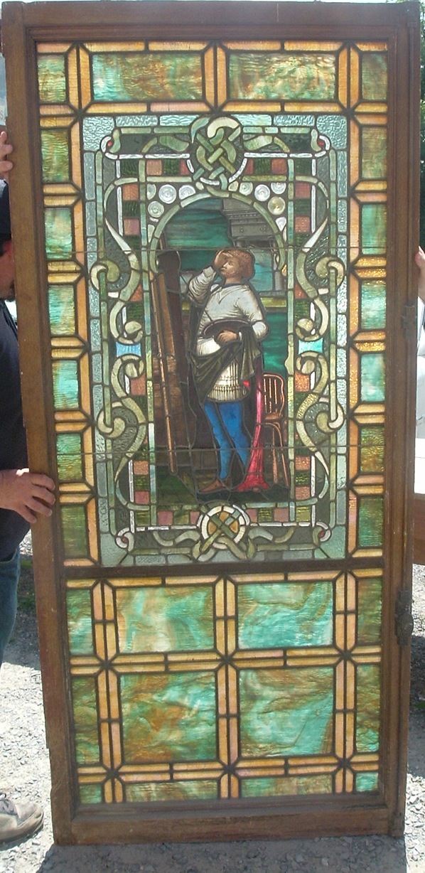 Photos of Antiques Stained glass window