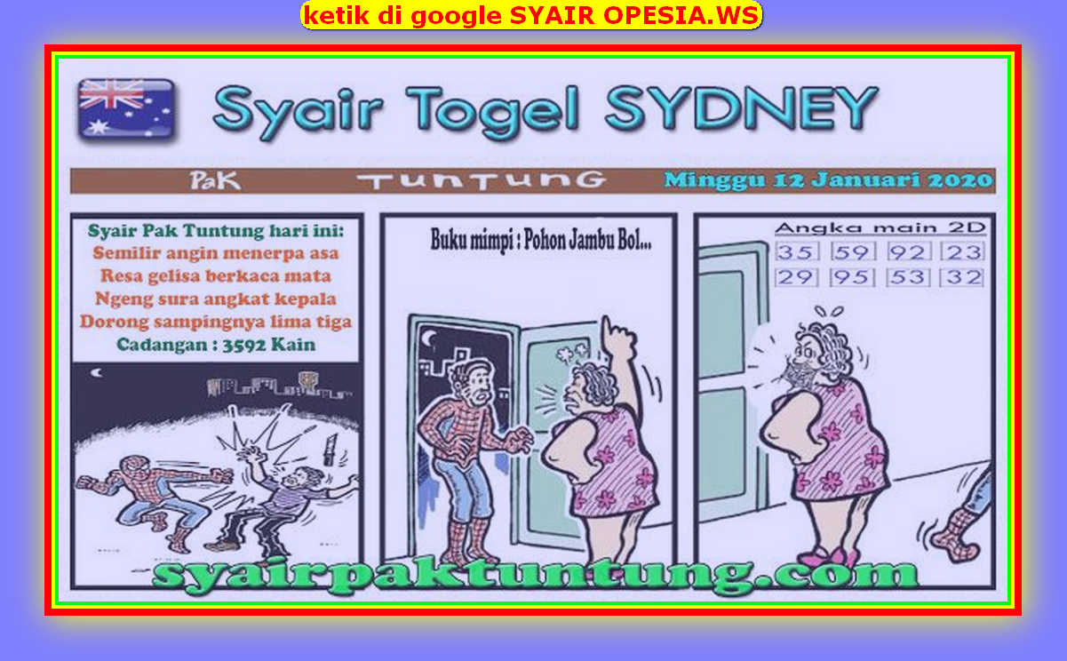 Kode Syair Sydney 12 Januari 2020 Forum Syair Togel Hongkong Singapura Sydney