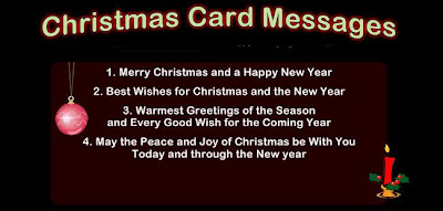 Best Christmas Messages: Christmas Card Message