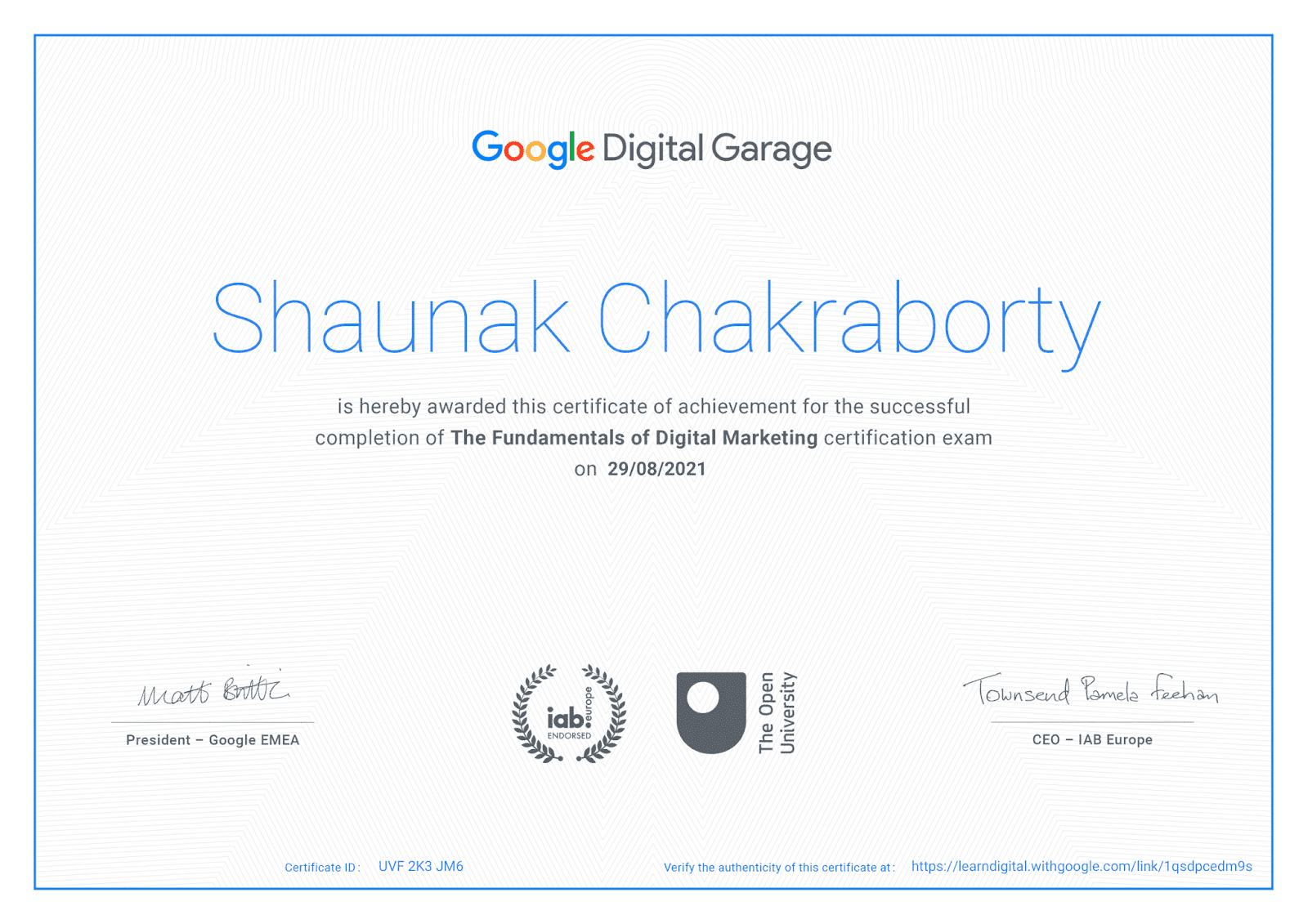 Google Digital Garage Final Exam Answers