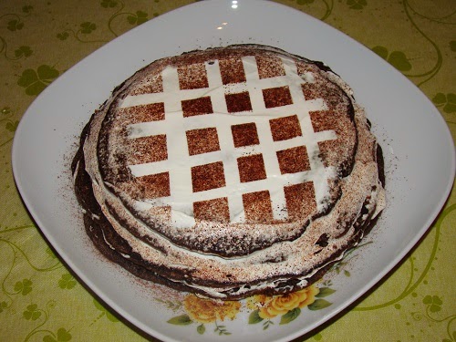 Tortulet dietetic cu cacao si branza de vaci
