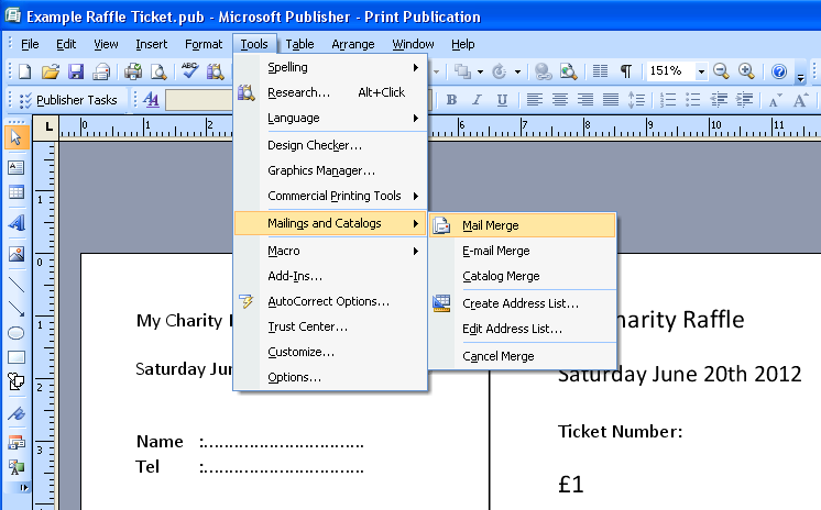 printable numbered raffle tickets on your own computer raffle ticket layout