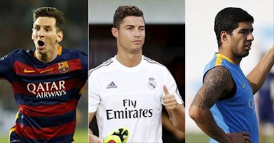 Messi, Cristiano y Luis Suárez nominados al Mejor Jugador de la UEFA