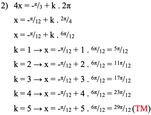 Cos π 12. Cos4x=1.
