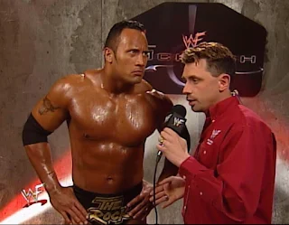 WWF Backlash 2000 - Michael Cole interviews The Rock