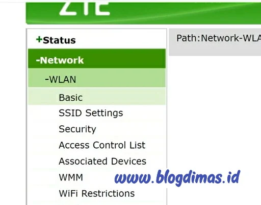 Mengganti Password Wifi ZTE 