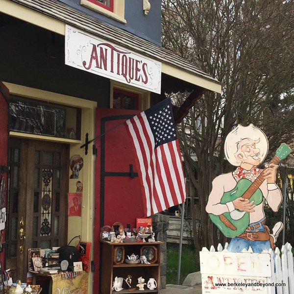 exterior of Oliveira Antiques shop in Upper Lake, California exterior of Oliveira Antiques shop in Upper Lake, California
