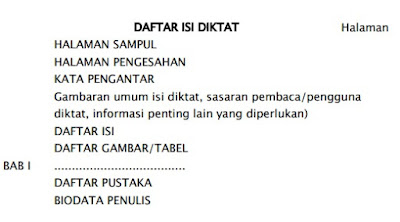  Diktat ialah materi didik yang disusun menurut kurikulum Pengertian Diktat, Modul, Handout, & Job Sheet