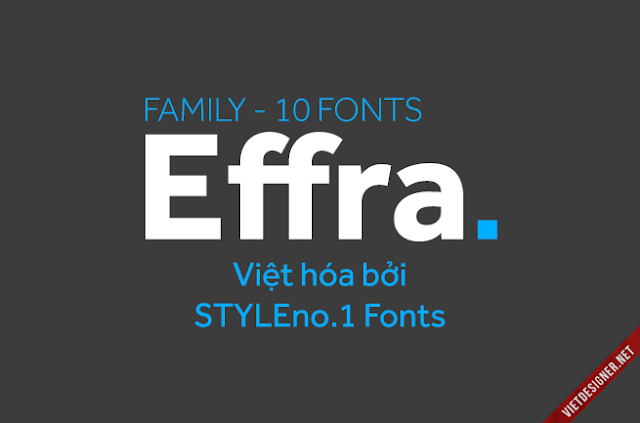 [Sans-serif] Effra Việt hóa (Regular & Bold)