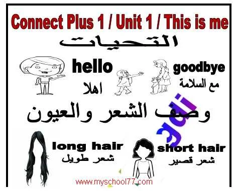 مذكرةConnect Plus للصف الأول الابتدائى الترم الأول2020- موقع مدرستى