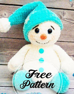 PATRON GRATIS MUÑECO DE NIEVE AMIGURUMI 45384