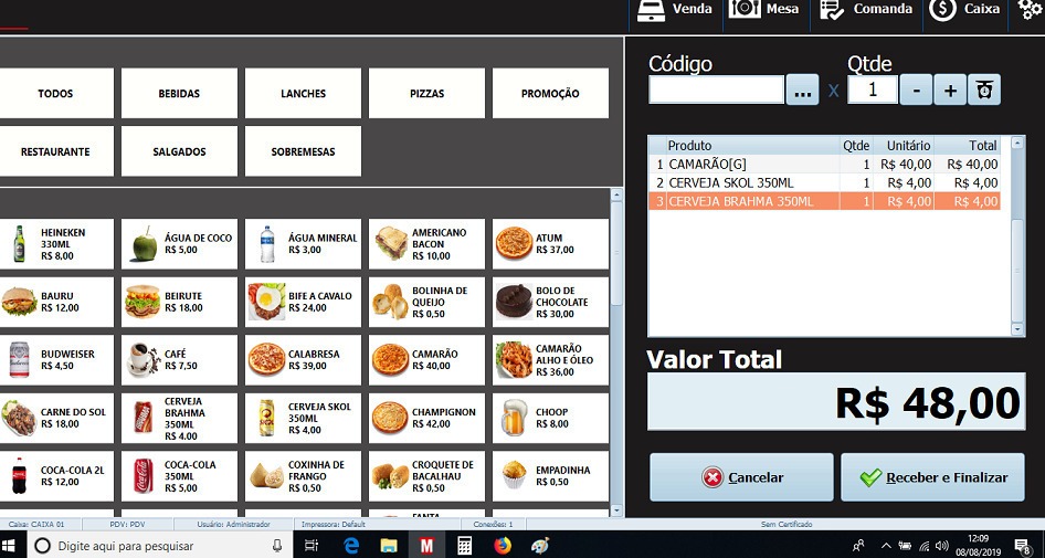 Sistema Pdv Com Comanda Móbile Para Pizzaria Delivery E Mesa - Click-Delphi