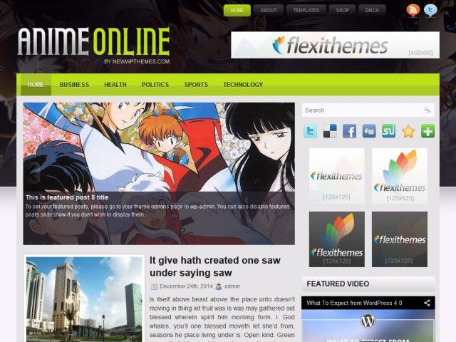 AnimeOnline Wordpress Themes