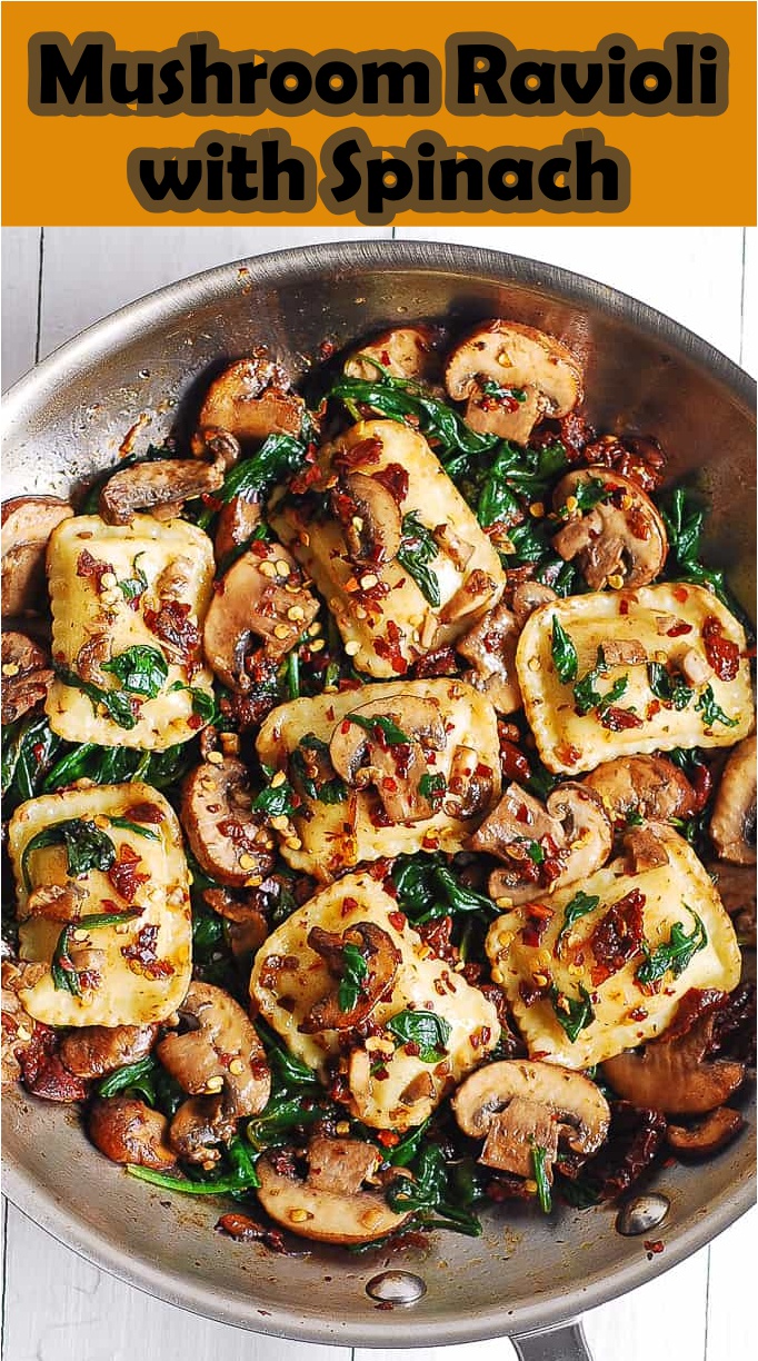 MUSHROOM RAVIOLI WITH SPINACH Cook, Taste, Eat