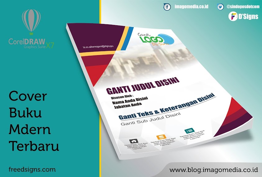Download Contoh Cover Laporan Desain sampul Cover 