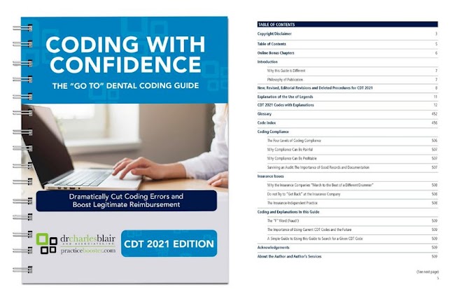 BOOK: Coding With Confidence: Dental Insurance Coding Guide - 2021 Edition - Dr. Charles Blair's