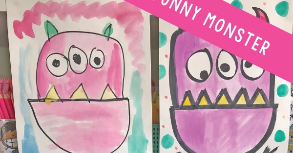 Funny Monster Directed Drawing From The Pond