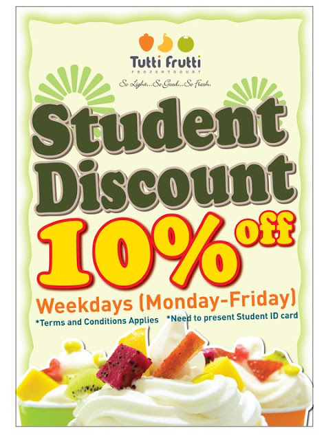 Tutti Frutti 10% OFF Student Discount