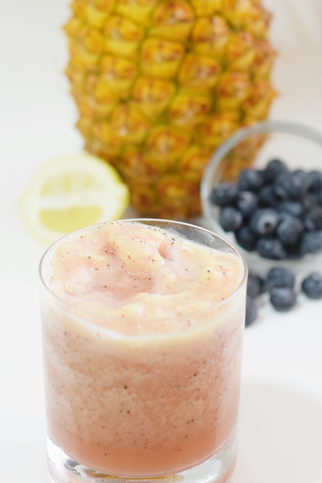 Frozen Blueberry Pineapple Lemonade Cocktail CommuniKait