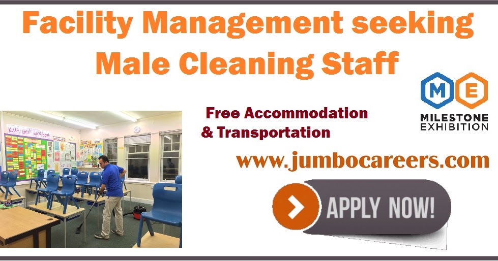 Cleaning Staff Jobs in Dubai with Free and Transportation