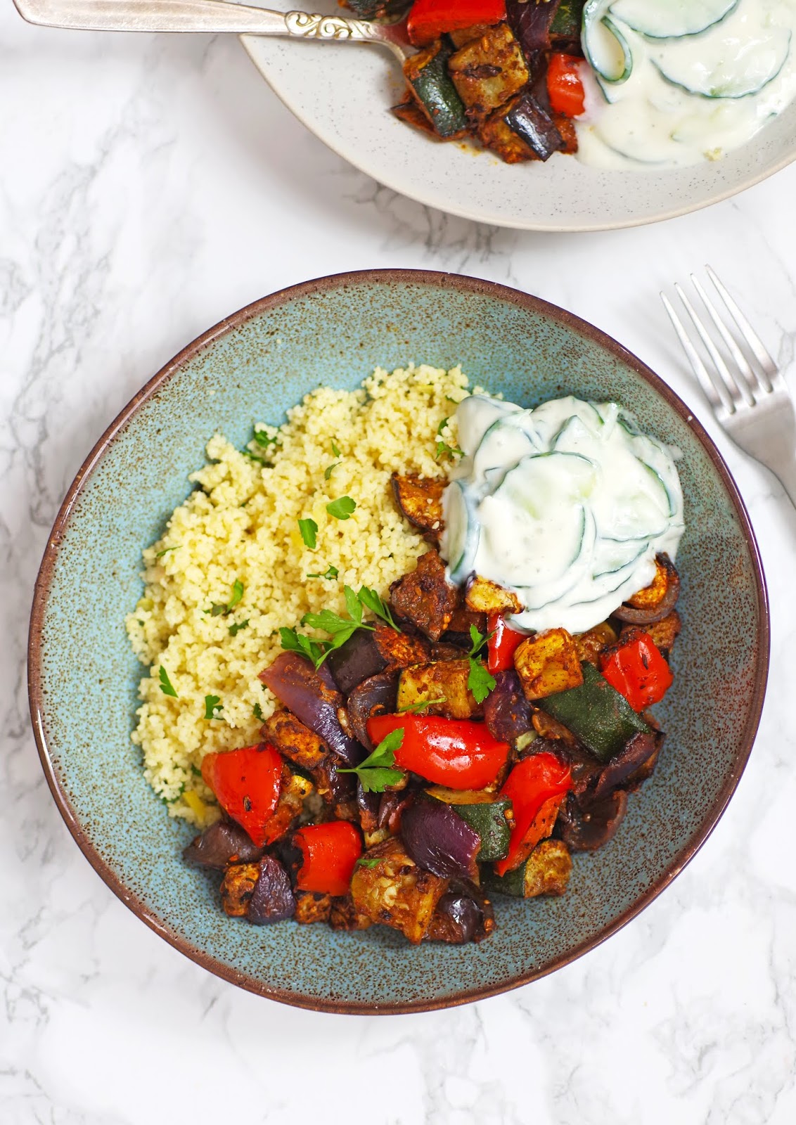 Moroccan Roasted Veg & Lemon Couscous |Euphoric Vegan