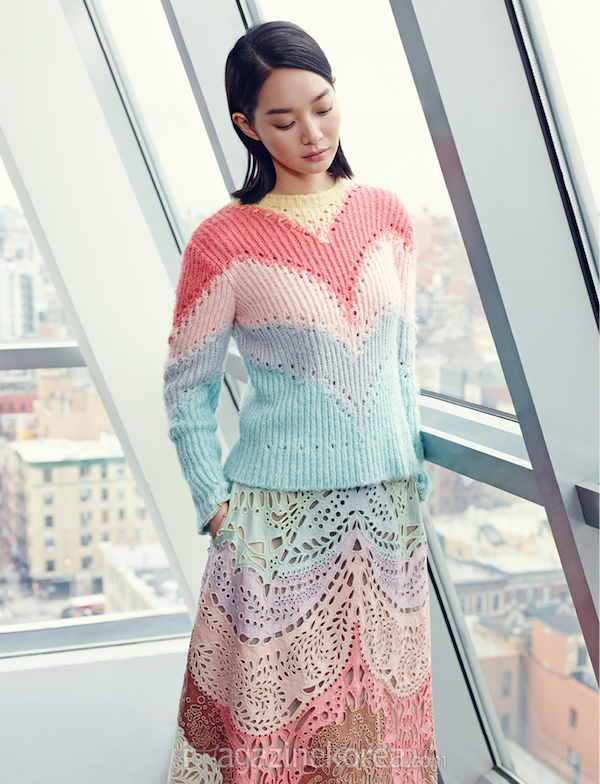 Shin Min Ah, Shin Min Ah Harper's Bazaar, Valentino Spring 2015 RTW