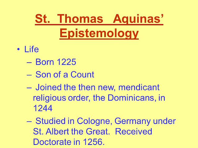 Slide Nhận thức luận của St. Thomas Aquinas [Sưu tầm]